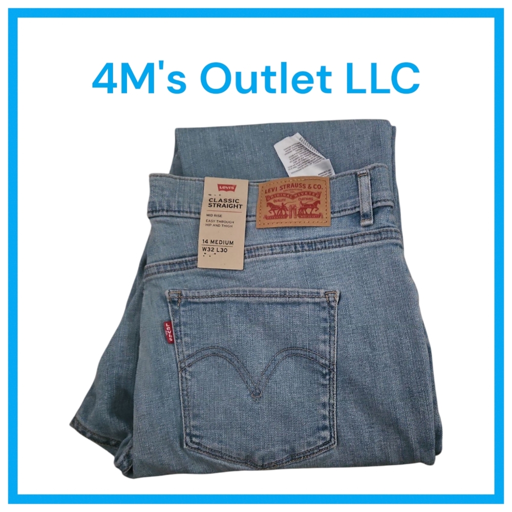 Levi's Blue Straight Leg Jeans Classic Style